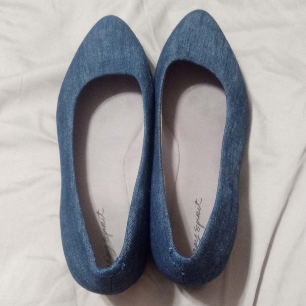 Easy Spirit Denim Blue Flats